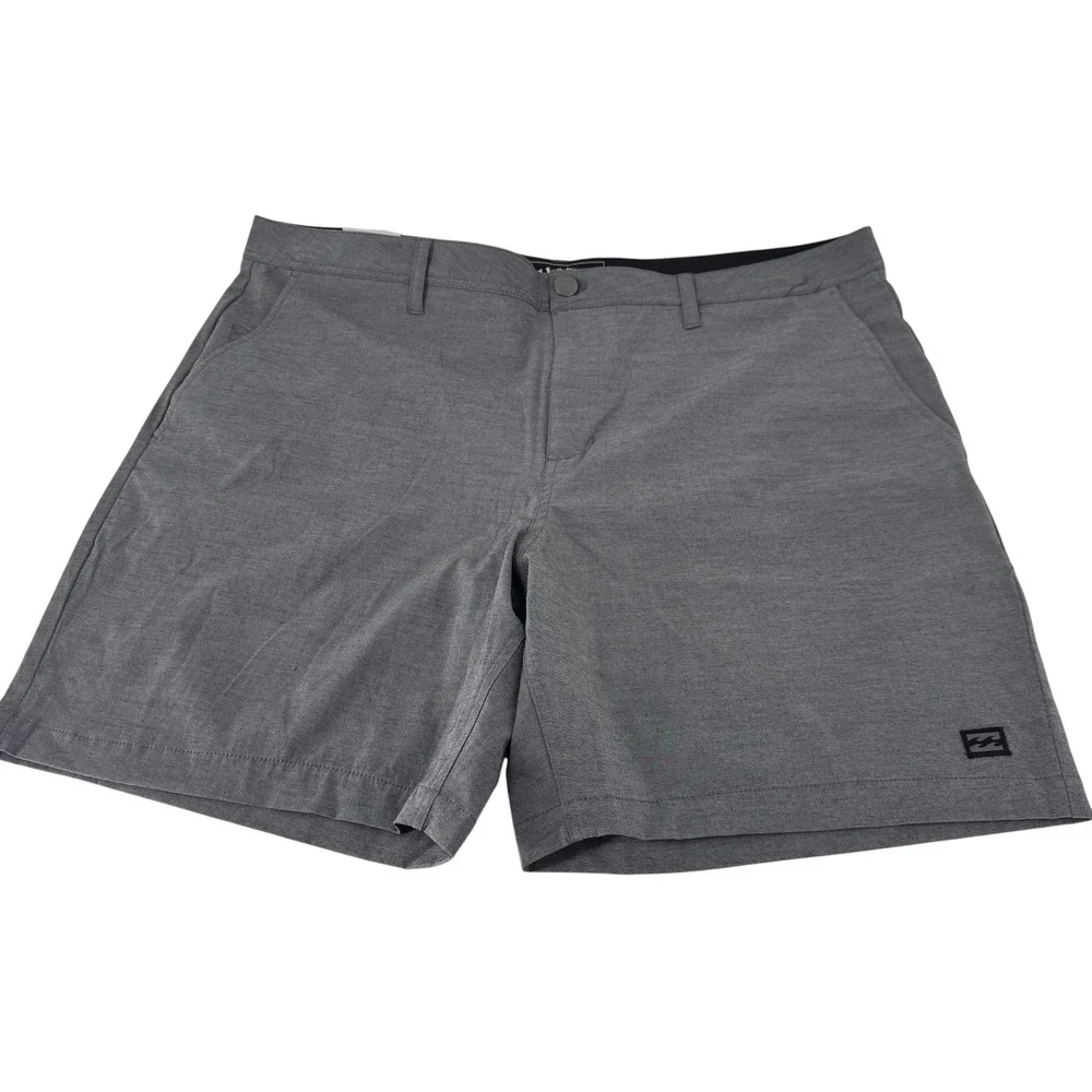 Billabong Mens Hybrid Shorts Charcoal‎ Grey Stretch Walk Shorts Size 40 NEW